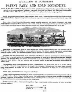 Aveling and Porter Traction Engines Promoted in 1870s Brochure Image